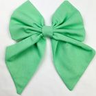 Lila Mint Linen Hair Bow